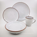 wholesale round shape dinner set 16pcs and 20pcs hand paint  Dinnerware set 10.5" dinner plate,8"side plate,5.5"bowl,